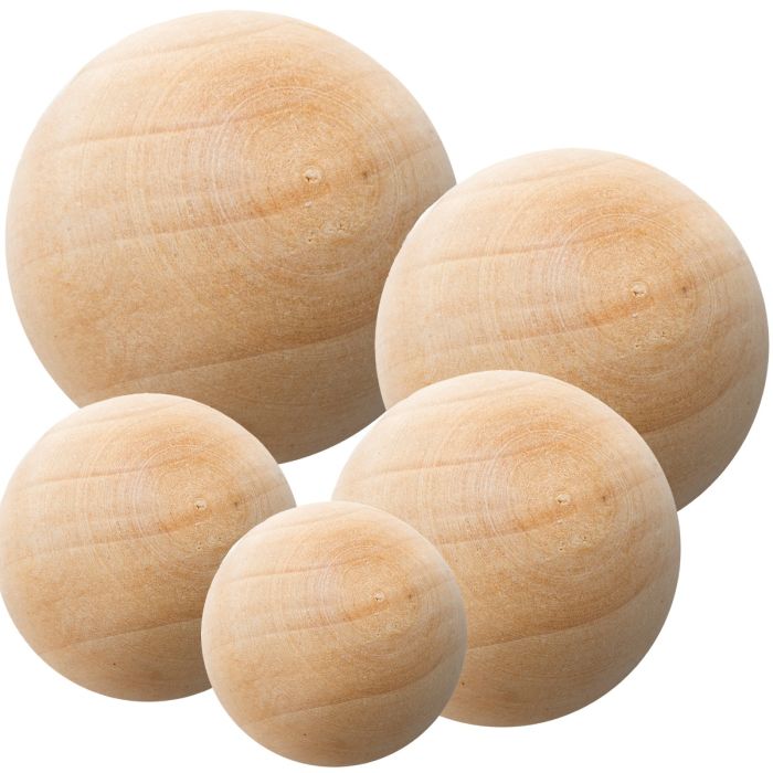  Large Wood Ball Spheres D-3.5