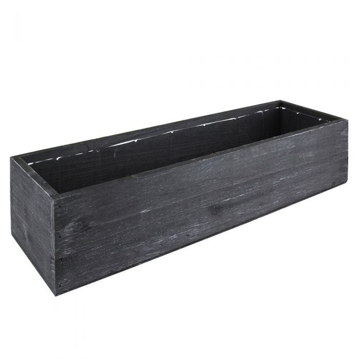 black wood planter box 17 inches