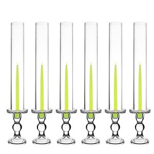 Glass Candle Holder H-7.25 D-3 Taper, Pillar & Candlestick, Pack of 12 pcs