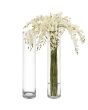 32 x 6 inch Clear Glass Cylinder Vase